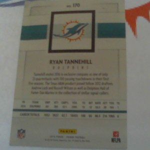 Ryan Tannehill  2016 Miami Dolphins Card